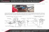 JRT60 PORTABLE LINE BORING MACHINE · JRT60 JRT60 Portable Line Boring Machine 2018.10 A powerful line boring machine that can be customized to suit your needs Page 1 of 4 JRT60 portable