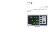 Innova 20i-T 30i-t DRO manual · (4/32) - Beschreibung der digitalen Anzeige - Installation/Bedienung - 20i-T / 30i-T - V0612 1.2 Ein- und Ausschalten der Anzeige Wird beim Spannungsanschluss