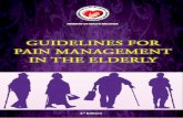 Guidelines For Pain Management In The Elderly: 1 Bebas Kesakitan/Garis... · medical assessment (history, physical examination & investigations), a comprehensive geriatric pain assessment