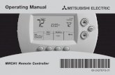 69-2427EFS-01 - MRCH1 Remote Controller · to “Auto,” the remote controller automatically selects heating or cooling depending on the indoor temperature. Heat and cool settings