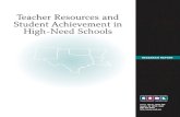 Teacher Resources and Student Achievement in High-Need Schools · Teacher Resources and Student Achievement in High-Need Schools Research Report January 2006 Debra Hughes Jones, PhD