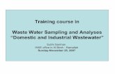 Training course in Waste Water Sampling and … Municipality...Training course in Waste Water Sampling and Analyses “Domestic and Industrial Wastewater” Subhi Samhan HWE office