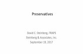 Preservatives - ontarioscc.org Ontario 2017.pdf · for preservatives – Use allowed in all cosmetics (1) – Limited use in rinse-off products, no mucous contact(2) – Leave-on,