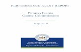 Pennsylvania Game Commission Game Commission Audit Report 05-30...audit of the Pennsylvania Game Commission (Commission). This audit was conducted under the authority of Sections 402