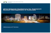 NGTSM 2015 Glossary of Terms - National Guidelines for ...Glossary of Terms Transport and Infrastructure Council | 2015 National Guidelines for Transport System Management in Australia