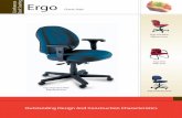 Ergo - Delaware• Molded HR foam seating meets CAL 117 fire code. • Upholstered arms. Ergo Stool • Seat with wood inner frame, molded HR foam which meets CAL 117 fire code, P/P