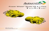 Power Wheel Model 6B & 7 Plus T - Auburn Gear, LLC · MODEL 6B — 7 DOUBLE REDUCTION TWISTOTOW PLUS Model 6B & 7 Plus TwisToTow® GENERAL SPECIFICATIONS 1 Depending on the duty cycle