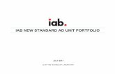 IAB NEW STANDARD AD UNIT PORTFOLIO · iab new standard ad unit portfolio july 2017 © 2017 iab technology laboratory