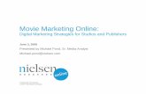 Movie Marketing Online - Chief Marketer · Studio Movie Site 29 Site % of Total CNN 0.3 Hollywood Reporter 0.4 BBC 0.4 Ain’t It Cool News 0.4 MSNBC 0.4 NY Times 1 USA Today 1 Variety