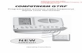 Edited by Foxit PDF Editor For Evaluation Only. COMPUTHERM Q7RF · 2014-01-20 · COMPUTHERM Q7RF type switched-mode room thermostat is suitable to regulate the overwhelming majority