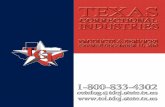 Texas Correctional Industries (TCI) Products & Services · 2016-09-23 · Texas Correctional Industries (TCI) was established in 1963, with the passage of Senate Bill 338, the Prison