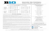2019 BIG TEN FOOTBALL...BIG TEN FOOTBALL WEEKLY RELEASE - WEEK 9 2 ON-CAMPUS PRESS CONFERENCE SCHEDULE BTN will provide coverage of all 14 head coaches’ on-campus press conferences