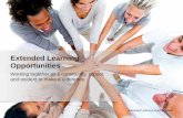 Extended Learning Opportunities - Institute on Disability/UCED · Extended Learning Opportunities •Establishes self-esteem and self-worth •Grasp the interest of students •Impacts