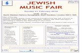 JEWISH MUSIC FAIR - Alexander MasseyVolunteers will bring a piece of liturgical or Jewish-inﬂuenced/themed music to sing. We will work purely on vocal production. Welcome to watch/listen.