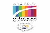 Rainbow Grammar Guide · how to build different types of sentences. In Rainbow Grammar, there are eight colours and each colour represents a different part of a sentence. Children