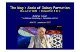 The Magic Scale of Galaxy Formation...Avishai Dekel The Hebrew University of Jerusalem & UCSC Silk 75, December 2017 The Magic Scale of Galaxy Formation: SNe & Hot CGM --> Compaction