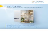VARTA pulse - Solarpro · Smart home compatibility SolarLog, innogy SmartHome, Smartfox, myGEKKO, my-PV smart water heater, switching contacts for weight and producer regulation (Rutenbeck