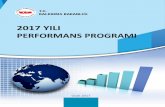 2017 YILI PERFORMANS PROGRAMI - sp.gov.trkb2017_Performans_Programi.pdf · C-Performans Hedef ve Göstergeleri ile Faaliyetler ... iv KISALTMALAR AB Avrupa Birliği BGK Bölgesel