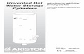 Water Storage Servicing and Use Cylinders LEAVE …heatweb.com/literature/Ariston 500 litre Indirect.pdfInstructions for Installation, Servicing and Use LEAVE THESE INSTRUCTIONS WITH