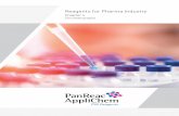 Chapter 4 · Panreac ppliche Reagents for Pharma Industry Chapter 4 6 Introduction The Pharmaceutical Industry discovers, develops, produces, and markets drugs or pharmaceutical drugs
