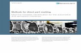 Methods for direct part marking - Videojet - English...Methods for direct part marking Machine-readable identification for the automotive and aerospace industries The practice of Direct