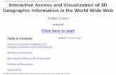 Interactive Access and Visualization of 3D Geographic ... · Interactive Access and Visualization of 3D Geographic Information in the World Wide Web PPT Slide PPT Slide System Architecture