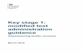 2019 key stage 1 modified test administration guidance ... used. The test administration instructions