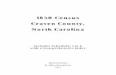 1850 Census Craven County, North Carolinafreepages.rootsweb.com/~clarksnc/genealogy/table/cen/1850NCCraven.pdfiv The 1850 Craven County, North Carolina Federal Census This transcription