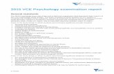 2015 VCE Psychology examination report · 2015 VCE Psychology examination report General comments The 2015 Psychology exam was a two-and-a-half hour examination that assessed Units