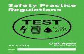 Safety Practice Regulationsii Safety Practices Regulations planned deviations from its rules and procedures, should be referred directly to the Work Protection Practices Committee