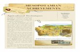 Achievements - Nettelhorst SchoolMESOPOTAMIAN ACHIEVEMENTS! PAGE2 Growing city-states needed larger farms to feed all the people. Because of this, land became more important than ever