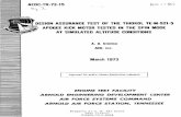 DESIGN ASSURANCE TEST OF THE THIOKOL TE-M-521-5 … · aedc-tr-73-15 design assurance test of the thiokol te-m-521-5 apogee kick motor tested in the spin mode at simulated altitude