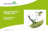 SMARTREPEL HYDRO AM...• Good wash durability on all fibers if applied in combination with Arkophob DAN New (5-20% Arkophob DAN New liq refering to the dosage of Smartrepel Hydro