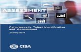 Cybersecurity Talent Identification and Assessment...candidates for an organization’s needs. With the adoption of a standard lexicon, including cyber role responsibilities, education