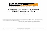 ELL Action Plan - Cedarburg School District Cedarburg School... · all students. The purpose of the Cedarburg School District Plan for English Language Learners is to give an overview