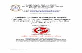 SURANA COLLEGE 2015-16.pdf · PART C (ANNEXURES) 10 ANNEXURE 1 - IQAC Members 2015-’16 62 11 ANNEXURE 2 - College Calendar of Events 2015-16 64 12 ANNEXURE 3 - Students Feedback