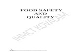 FOOD SAFETY & QUALITY · Web viewP.F.A. also specifies microbial standards for pasteurised milk, milk powder, skimmed milk powder, infant milk food, tomato sauce, jam, malted milk