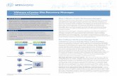 PRODUCT DATASHEET VMware vcenter site Recovery Manager · What is VMware vCenter Site Recovery Manager? VMware Site Recovery Manager is a pioneering disaster recovery management and