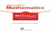 Macmillan Mathematics Macmillan Mathematics · 2014-07-01 · Macmillan Mathematics Teacher’s Book 1 Paul Broadbent & Mary Ruddle [Macmillan Education logo] 1 Macmillan Mathematics