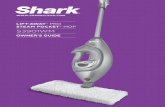 LIFT-AWAY PRO STEAM POCKET MOP S3901WM · your Shark® Lift-Away™ Pro Steam Pocket® Mop we recommend using distilled water. Make sure you only add water to the tank. Chemicals