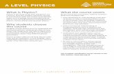 A LEVEL PHYSICS · Chemistry and Physics. We have covered different fundamental particles and forces and learned about how particles are classified. I think the transition from GCSE