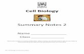 Cell Biology1405]Unit_1-_Cell... · 2018-11-06 · LHS- Cell Biology Unit Summary Notes Cell Biology Summary Notes 2 Name _____ Class _____ These notes contain a summary of key facts.
