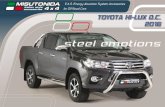 for Off Road Cars TOYOTA HI-LUX D.C. 2016TOYOTA HI-LUX D.C. 2016 *In case of park sensors use our park sensors stickers to fit the front guard *In case of park sensors use our park