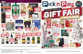 e s t u d y pu ta t io nI s t t u e GIFT FAIR... · Bendicks Mint Collection 200g SAVE R15 R9999 PnP Small Christmas Hamper 10 Litre R19999 PnP Large Christmas Hamper 20 Litre ...
