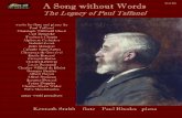 A Song without Words – The Legacy of Paul Taffanel · ….gently but powerfully shedding light everywhere” (Marcel Moyse) Paul Taffanel became one of a select few players who
