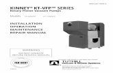 Manual 1859-2 KINNEY KT-VFP™ SERIES · Ultimate Pressure (McLeod Gauge) Torr / mBar 0.01 / 0.013 0.01 / 0.013 DESCRIPTION The KT-Series pumps covered herein have an oil circulating
