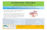 Ischemic Stroke - UNM Health Sciences CenterIschemic Stroke What You Need to Know UNM HOSPITAL STROKE CENTER New Mexico’s Only Dedicated Stroke Team There are 2 kinds of stroke: