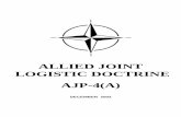 ALLIED JOINT LOGISTIC DOCTRINE AJP-4(A)AJP-4(A) Original ix FOREWORD The successful planning, execution and support of military operations requires a clearly understood doctrine, and