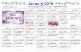 January 2019 - Peel RegionJanuary 2019 Malton Village LTC Recreation & Spiritual Calendar MORNING STAR Sunday Monday Tuesday Wednesday Thursday Friday Saturday