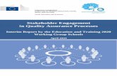 Stakeholder Engagement in Quality Assurance Processes 2019 - Quality assurance...3. involving stakeholders in the design of quality assurance processes; Stakeholder engagement in the